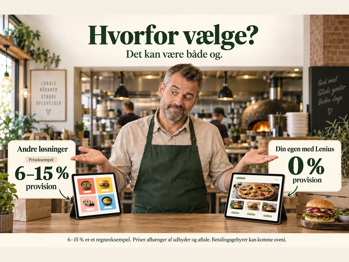 Your own takeaway? It does not have to be either-or