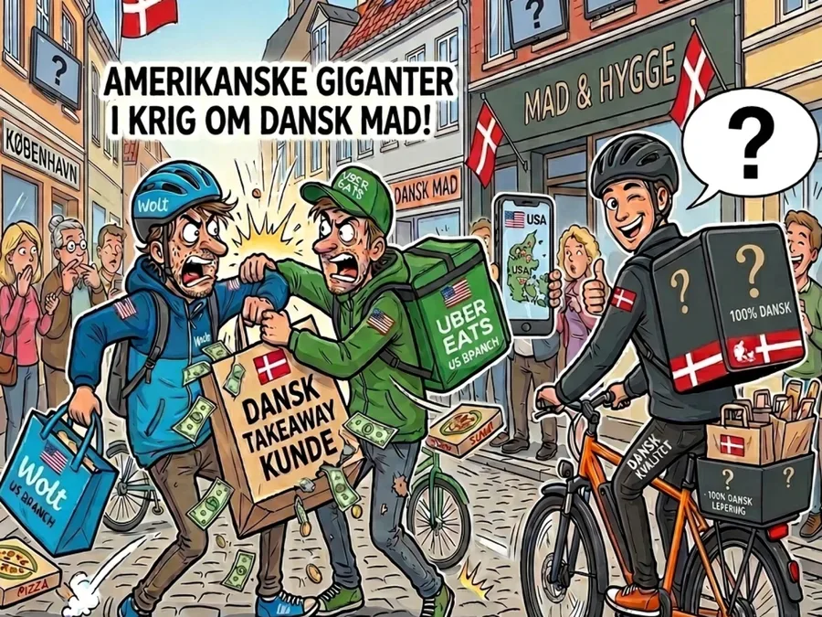Wolt og Uber Eats kæmper om takeaway-kunderne
