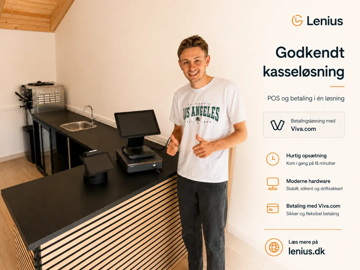 Lenius kassesystem i en dansk restaurant